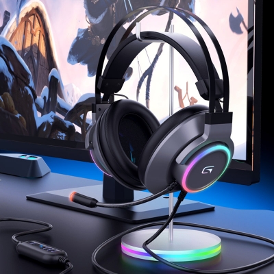 GPTX GH912 New Design Immersive Sound Lightweight Gaming Headset with RGB Lights