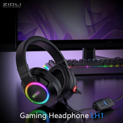 ZIDLI LH1 7.1 Virtual Surround Sound Gaming Headset RGB Light with Wire Control