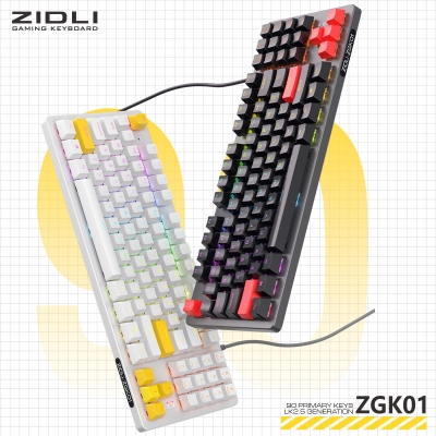 ZIDLI ZGK01 Most Popular Gaming Mechanical Keyboard Optical Switch Multiple Colors 