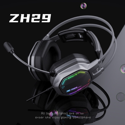 ZIDLI ZH29 High Quality Professional Virtual 7.1 Surround Sound Gaming Headset with RGB Light