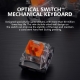 ZIDLI ZK27 Ergonomic 104 Keys RGB Lighting Optical Mechanical Gaming Keyboard 