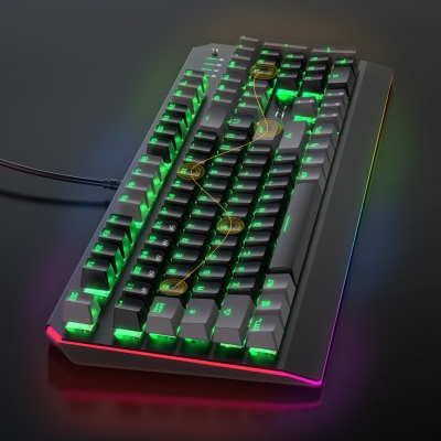 ZIDLI ZK5 2022 New Design Mars Green RGB Lighting Mechanical Gaming Keyboard
