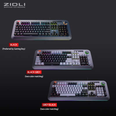 ZIDLI ZK9 2022 New Design Full Size Waterproof Gaming Mechanical Keyboard with RGB Light