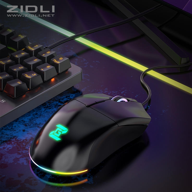 ZIDLI Wired Gaming Mouse ZM13 Good Price Good Selling RGB Lights 4000DPI 