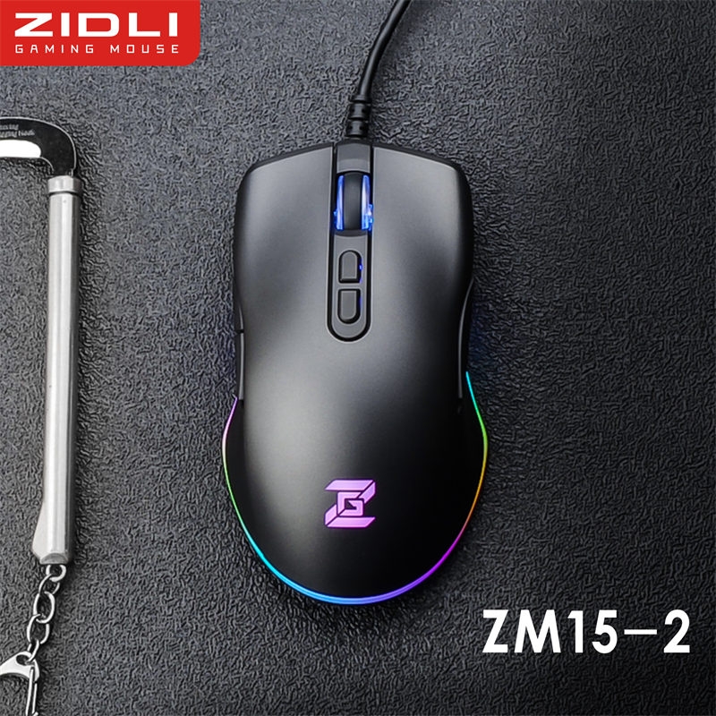 ZIDLI ZM15 Professional Gaming Mouse Wired USB Port Ergonomic Design High DPI 